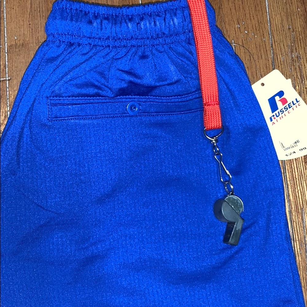🏈⚾️ RUSSELL Coaches Short Royal Blue w/Drawstring - Picture 3 of 10